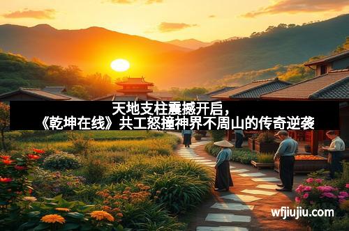 天地支柱震撼开启，《乾坤在线》共工怒撞神界不周山的传奇逆袭
